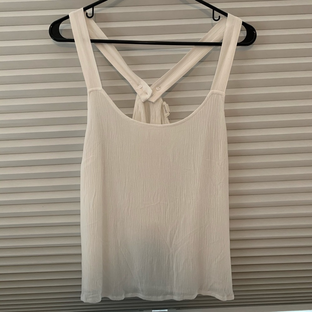 Flowy White Tank Top